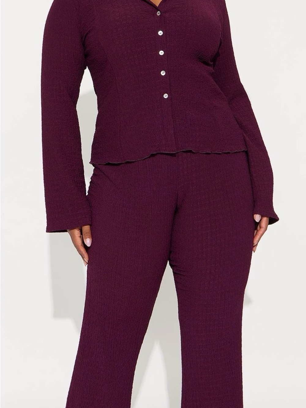 Kiara Textured Pants Set